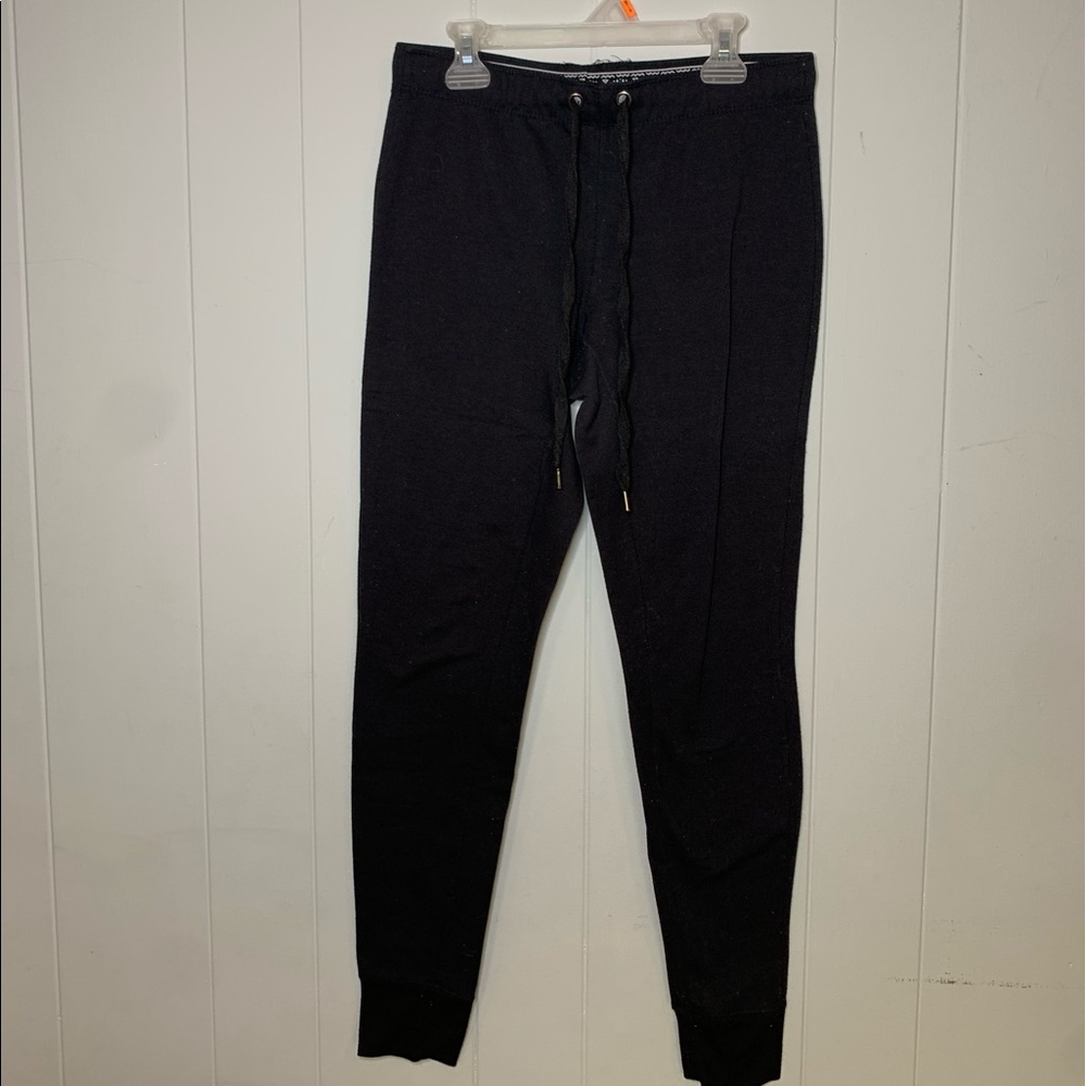 Black tight sweatpants